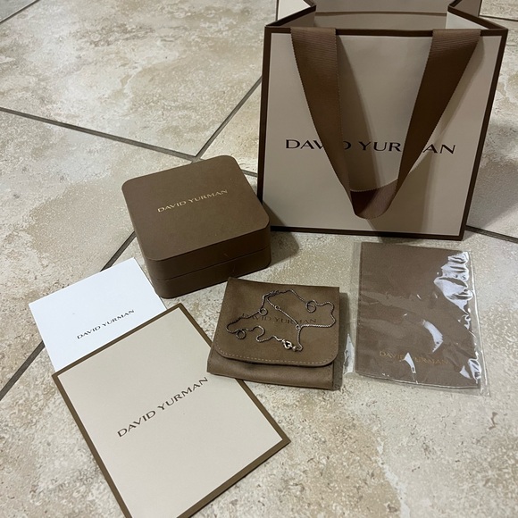 David Yurman Silver and Gold Necklace